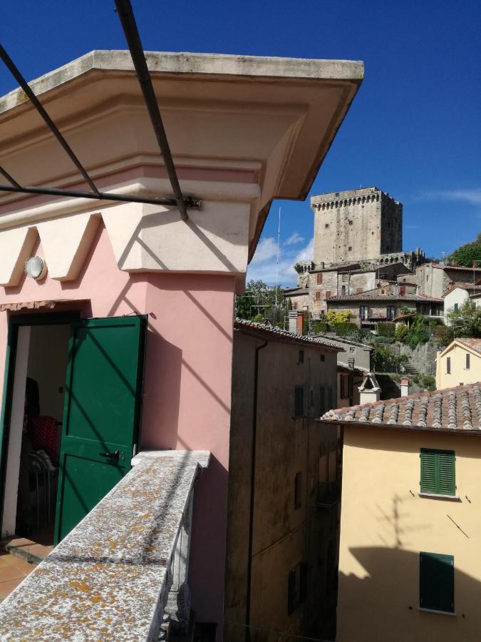 Mansarda Con Solarium Panoramico Su Centro Storico Di Sarteano Vicino Alle Famose Terme Della Val D'Orcia Appartement Buitenkant foto