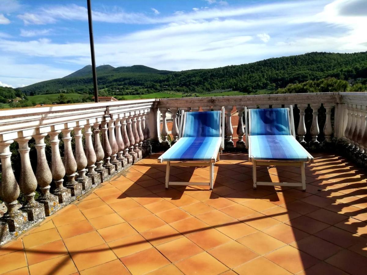 Mansarda Con Solarium Panoramico Su Centro Storico Di Sarteano Vicino Alle Famose Terme Della Val D'Orcia Appartement Buitenkant foto