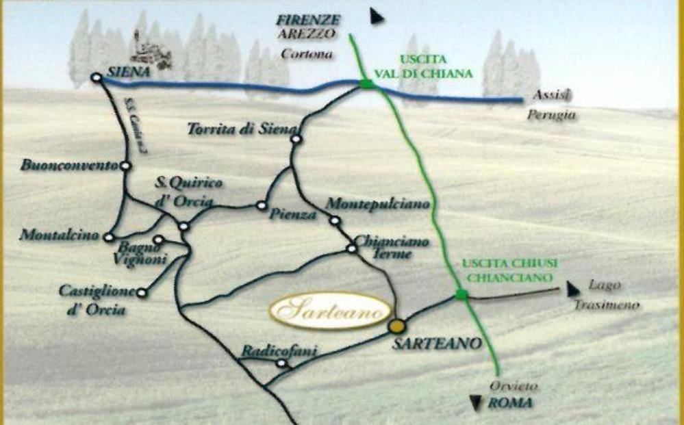 Mansarda Con Solarium Panoramico Su Centro Storico Di Sarteano Vicino Alle Famose Terme Della Val D'Orcia Appartement Buitenkant foto